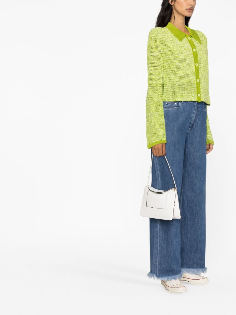 Green Electra Crochet Organic Cotton Cardigan