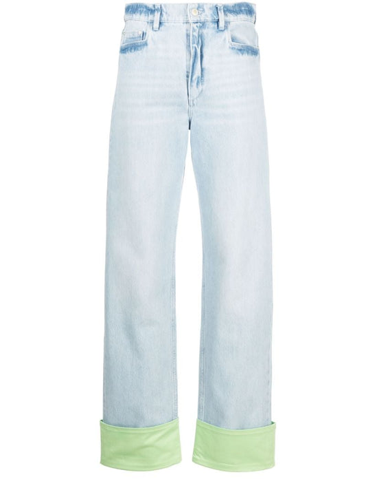 Blue Poppy Straight-leg Jeans