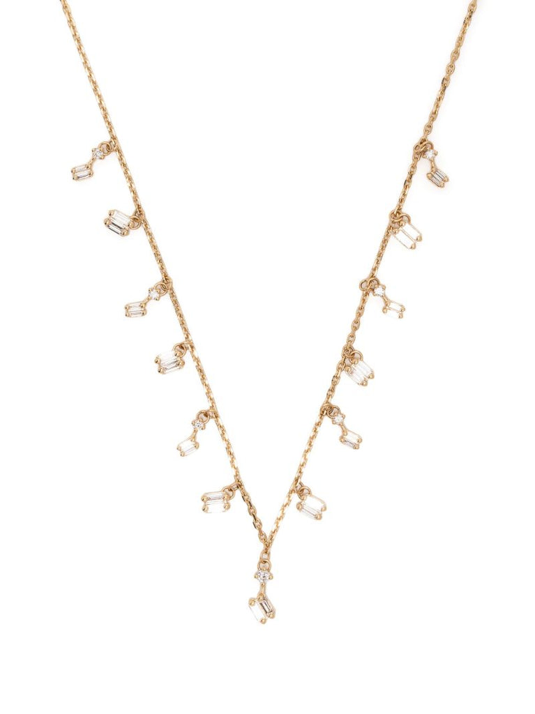 18kt Yellow Gold Classic Diamond Cascade Necklace