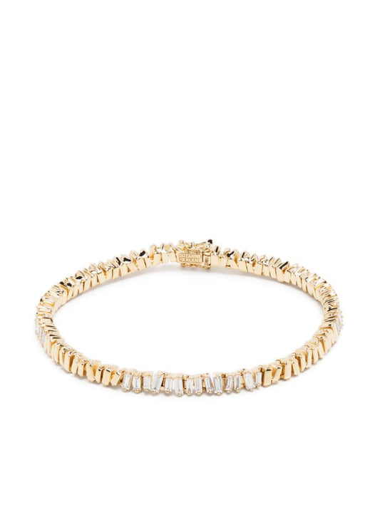 18k Yellow Gold Station Diamond Bracelet