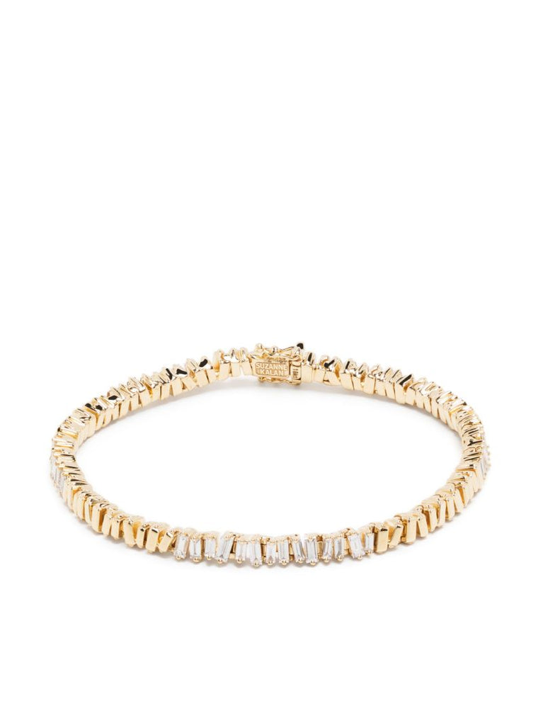 18k Yellow Gold Station Diamond Bracelet