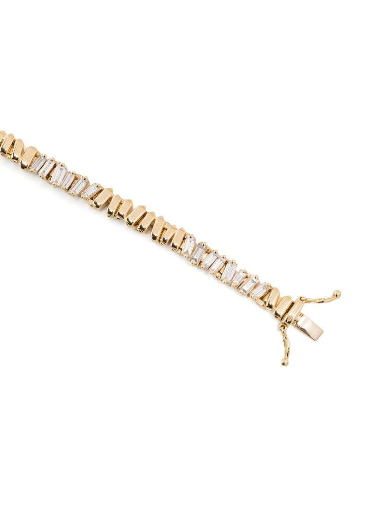18k Yellow Gold Station Diamond Bracelet
