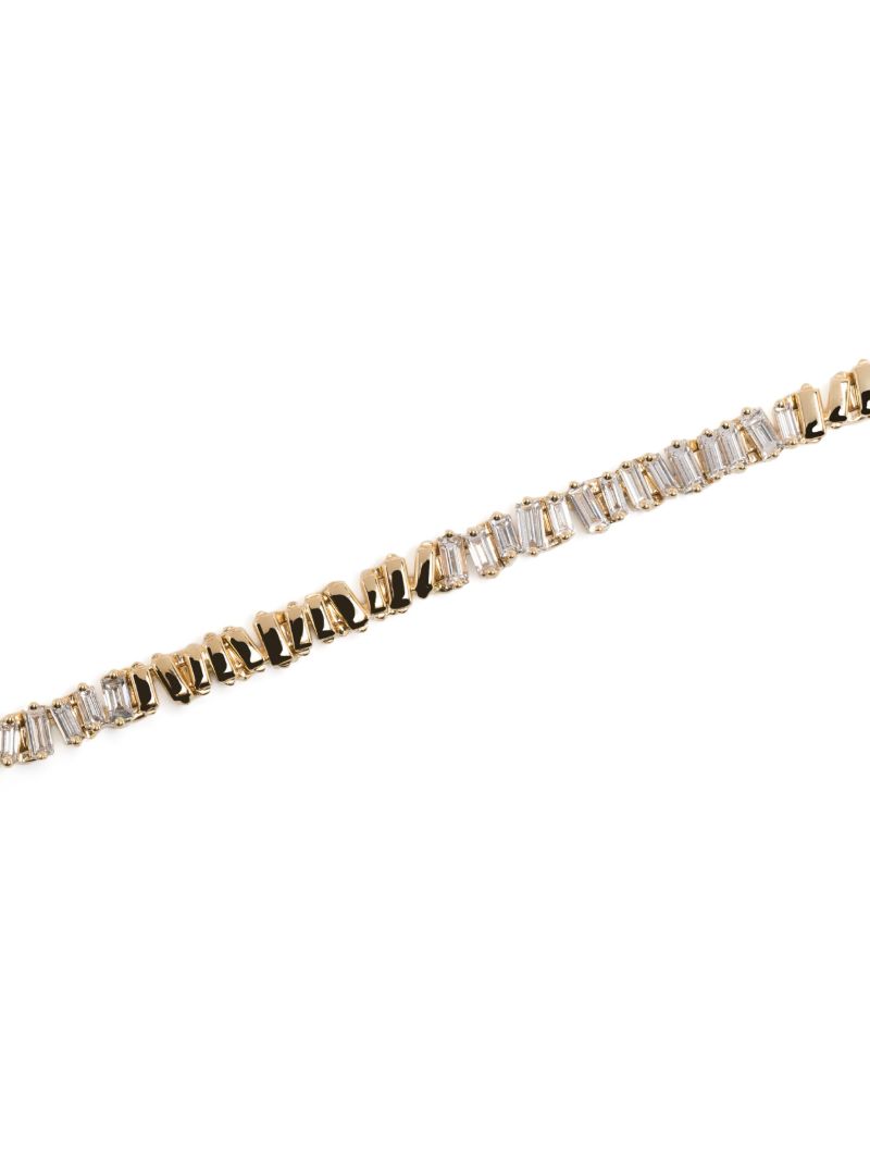 18k Yellow Gold Station Diamond Bracelet