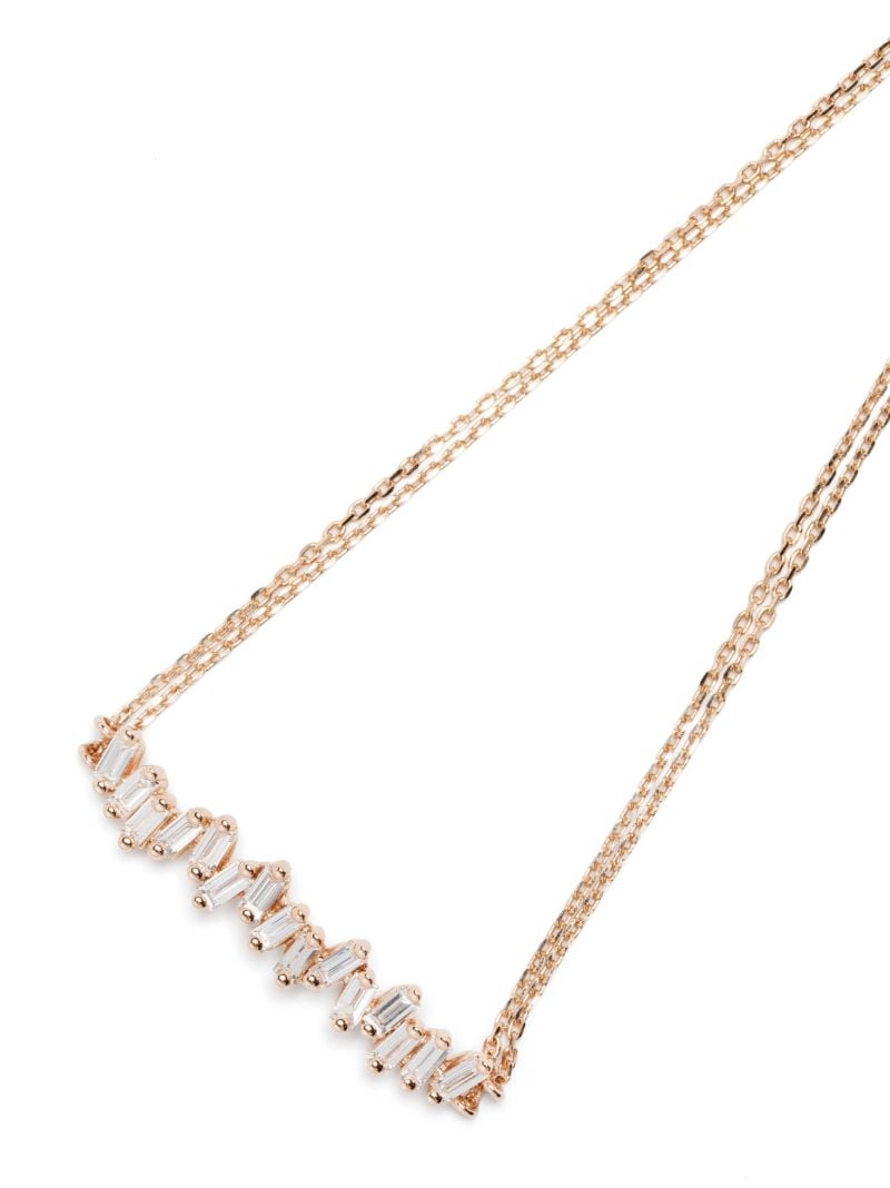 18k Rose Gold Willow Bar Diamond Bracelet