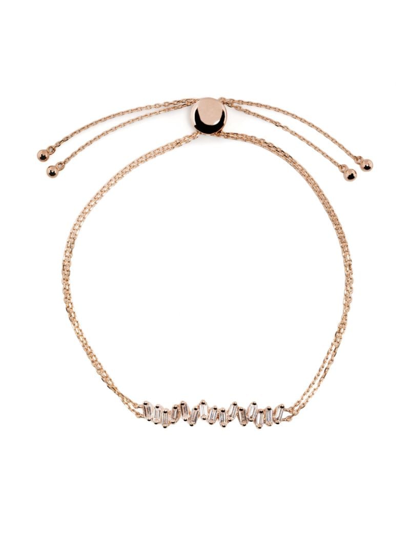 18k Rose Gold Willow Bar Diamond Bracelet