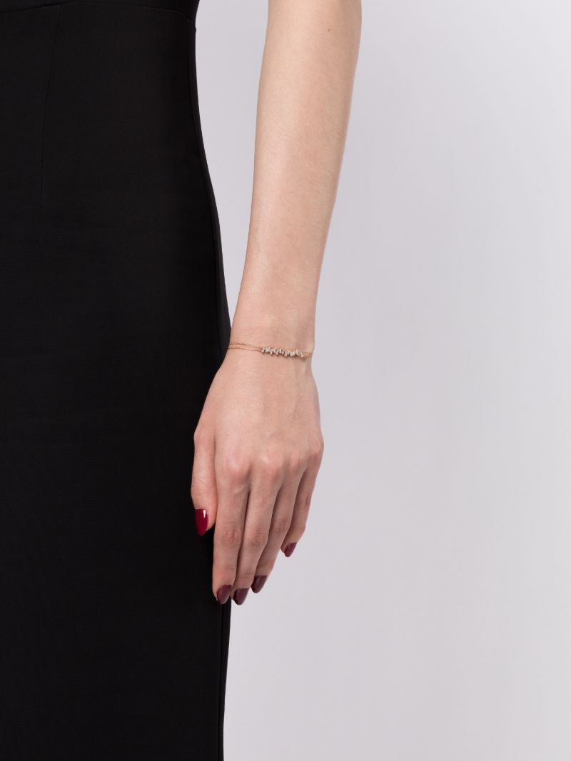 18k Rose Gold Willow Bar Diamond Bracelet