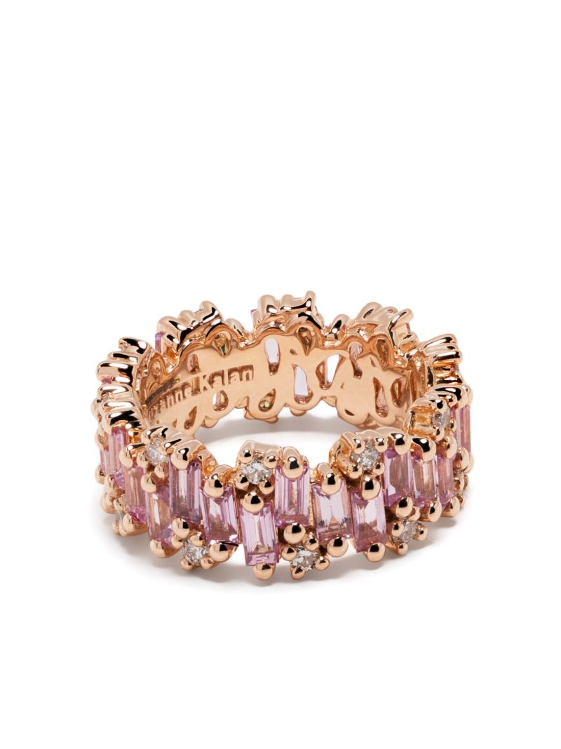 18k Rose Gold Audrey Sapphire and Diamond Ring