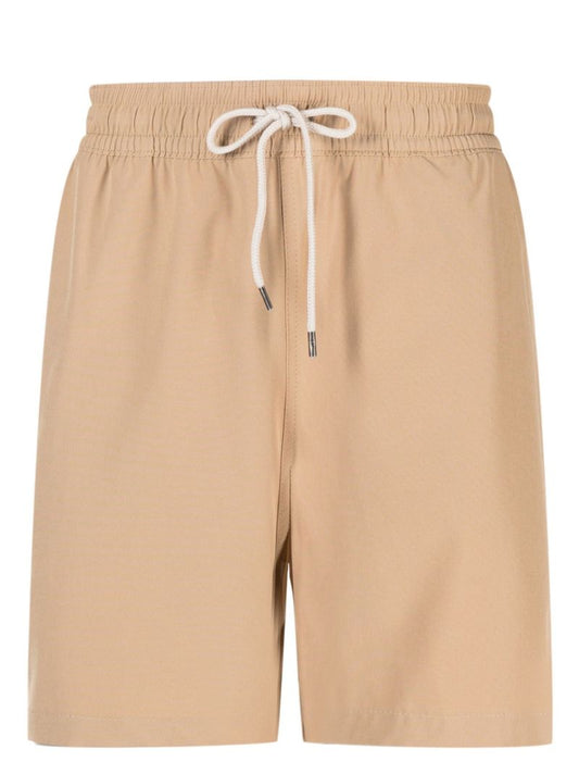 Neutral Drawstring Swim Shorts