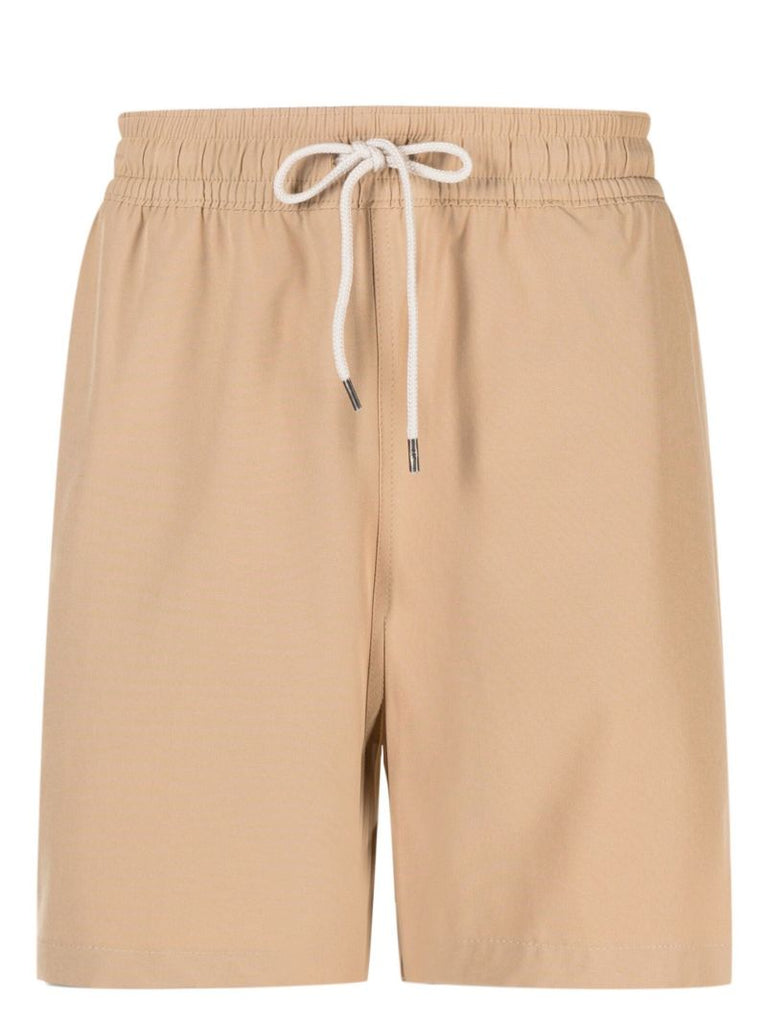 Neutral Drawstring Swim Shorts