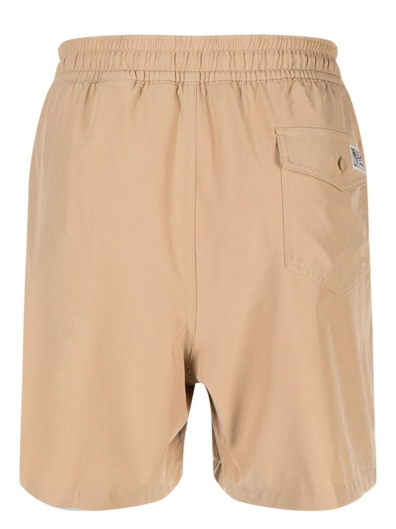 Neutral Drawstring Swim Shorts