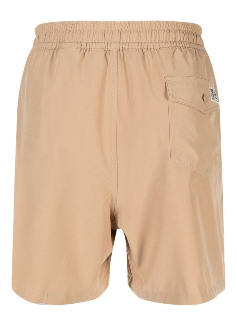 Neutral Drawstring Swim Shorts