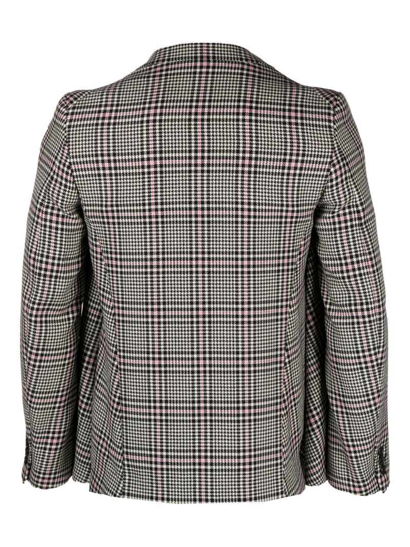 Black Prince of Wales Check Wool Blazer