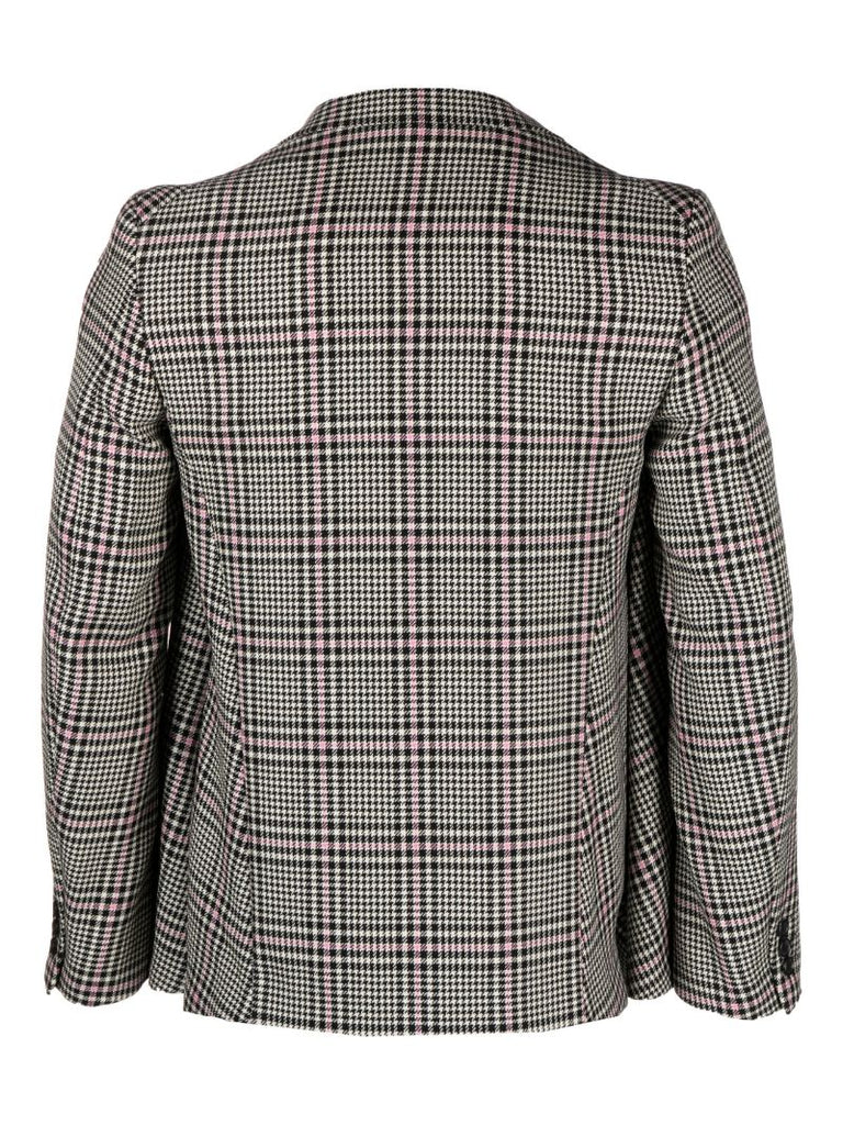 Black Prince of Wales Check Wool Blazer