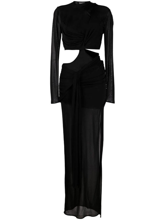 Black Cut-out Maxi Dress
