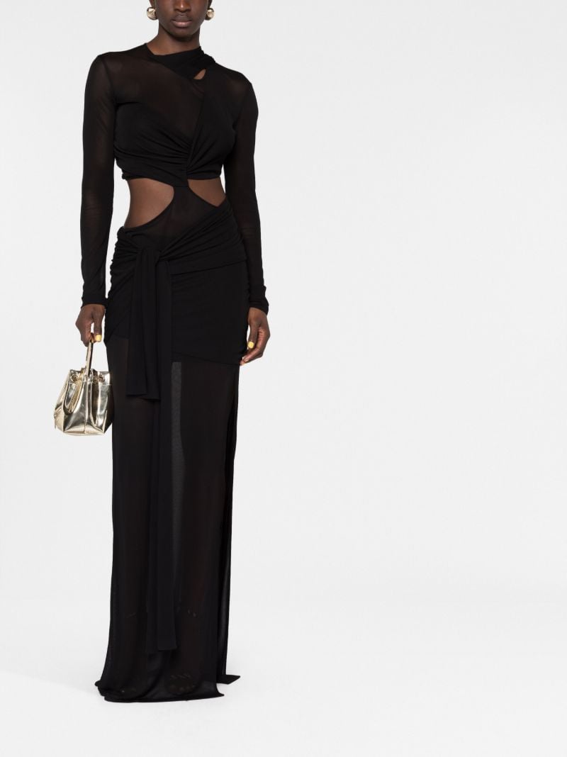 Black Cut-out Maxi Dress