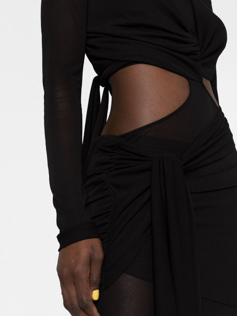 Black Cut-out Maxi Dress