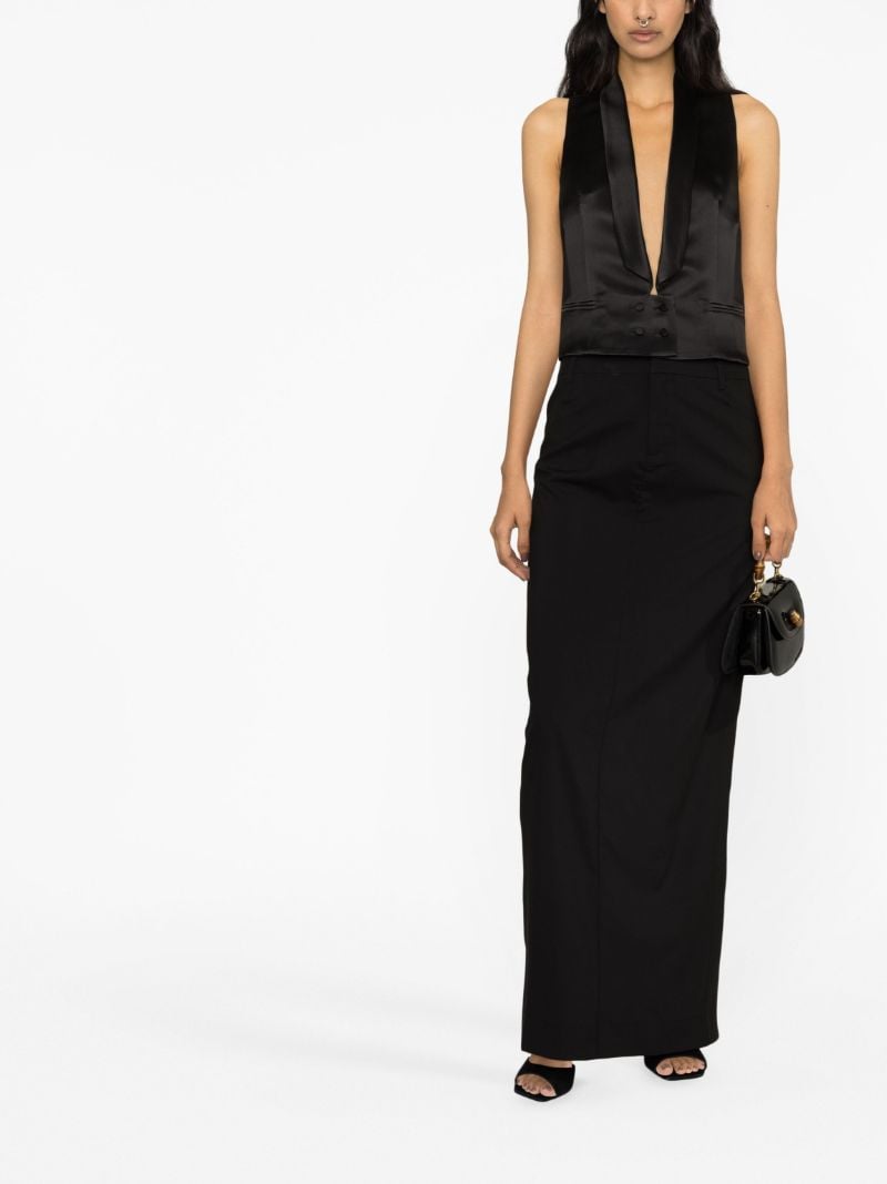 Black Silk Waistcoat