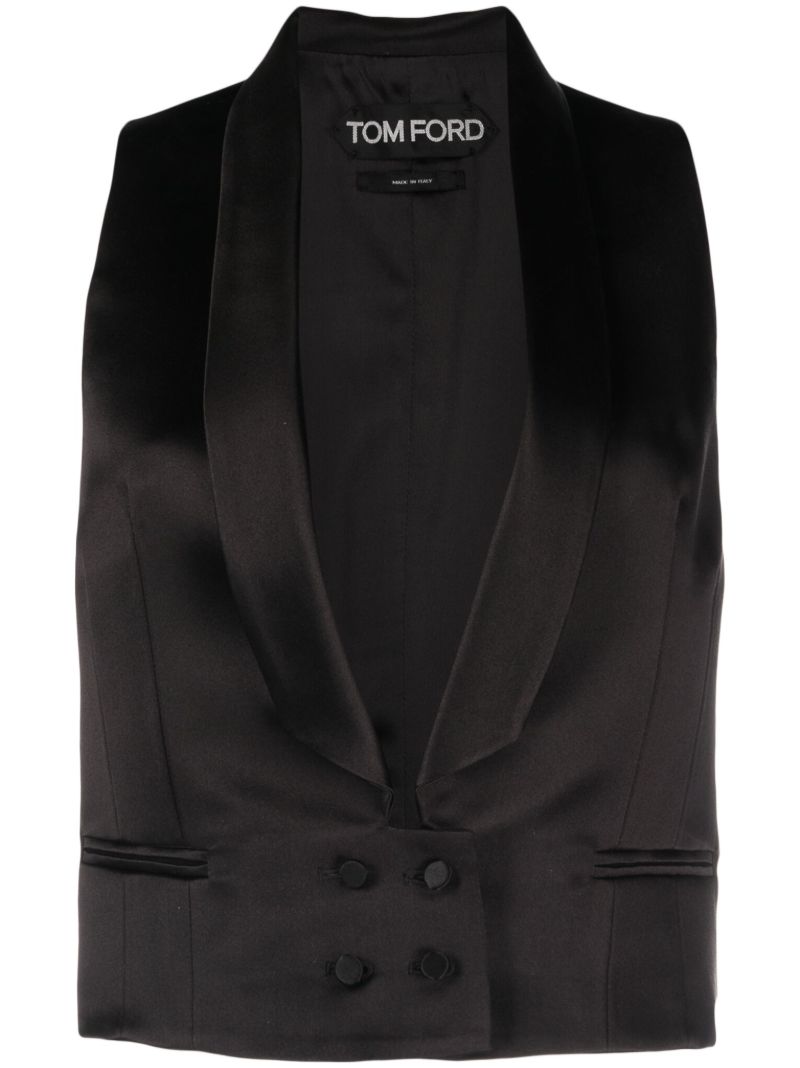 Black Silk Waistcoat