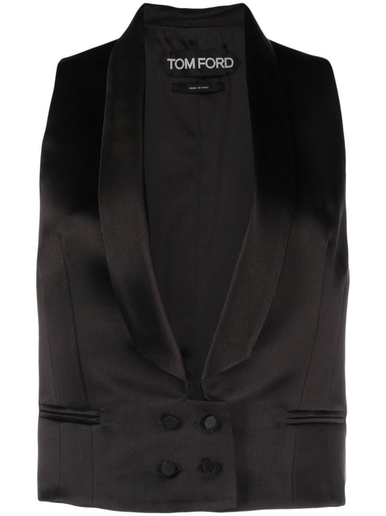 Black Silk Waistcoat