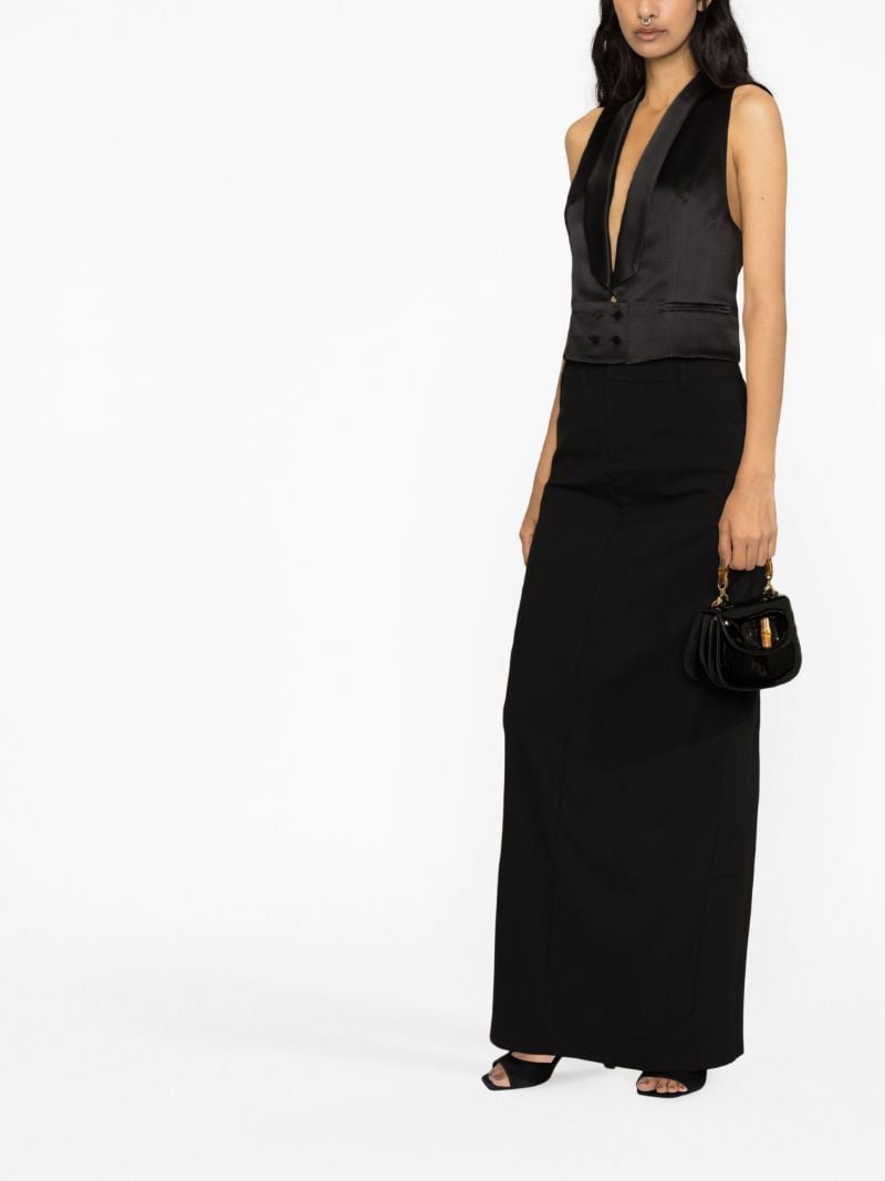 Black Silk Waistcoat