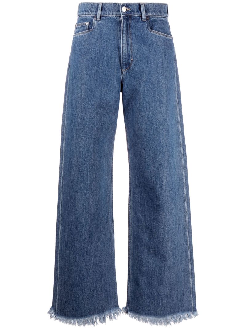 Blue Magnolia Wide-leg Jeans
