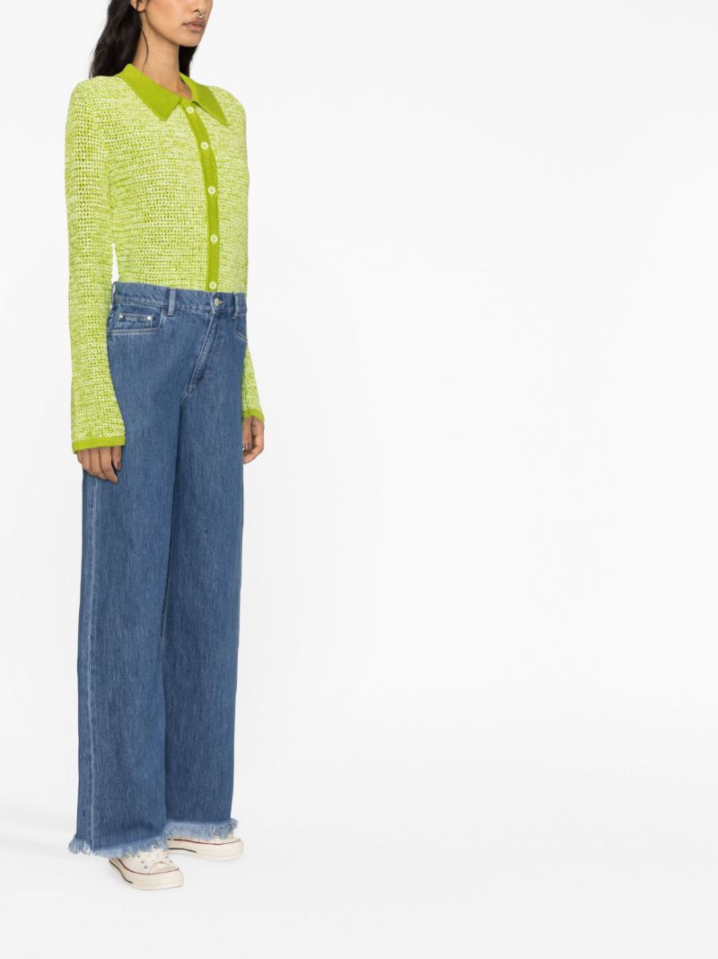 Blue Magnolia Wide-leg Jeans