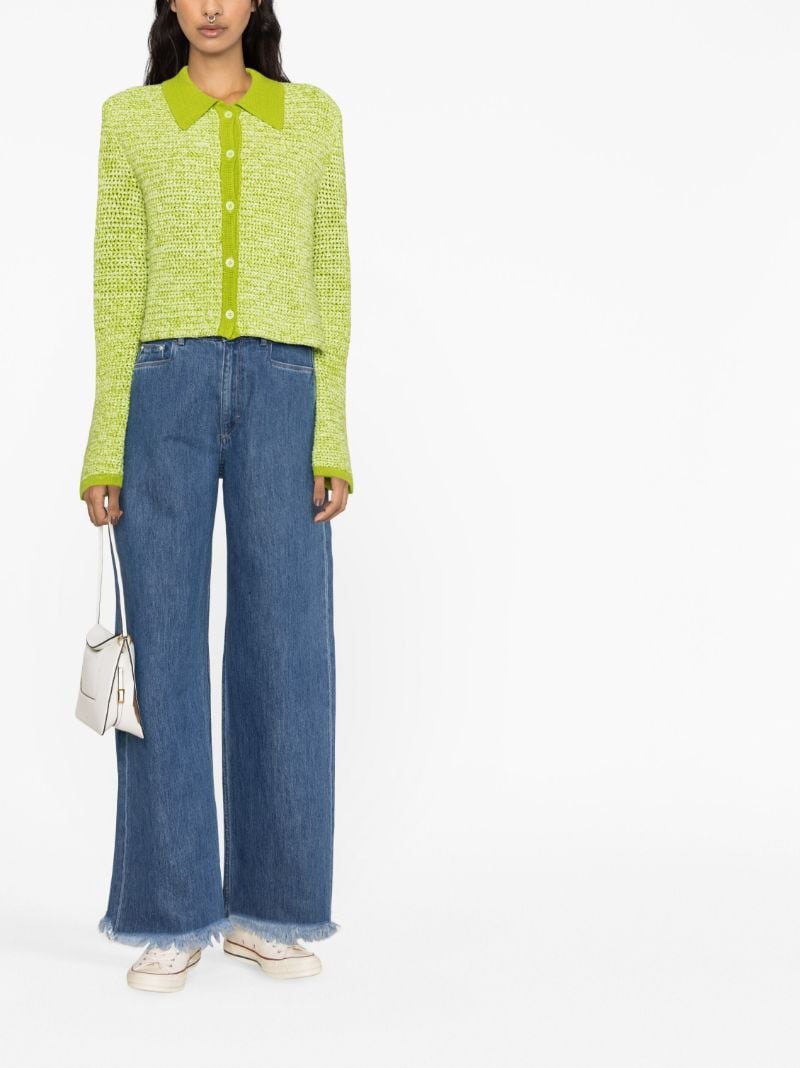 Blue Magnolia Wide-leg Jeans