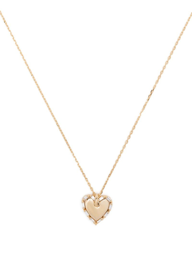 18k Yellow Gold Small Heart Diamond Necklace