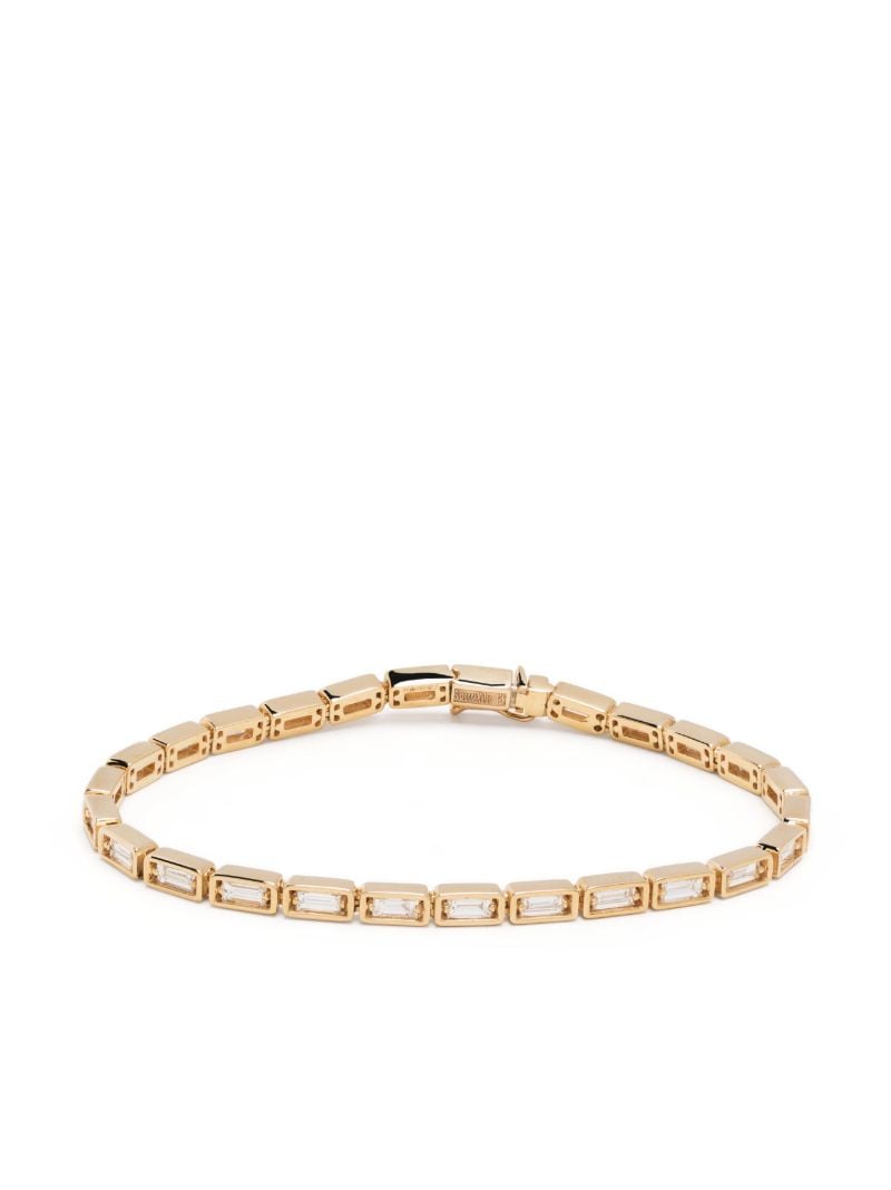18k Yellow Gold Inlay Diamond Bracelet