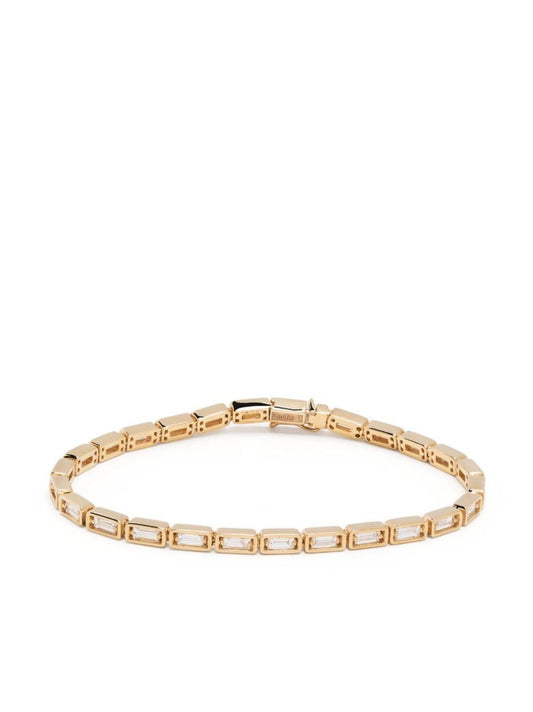 18k Yellow Gold Inlay Diamond Bracelet