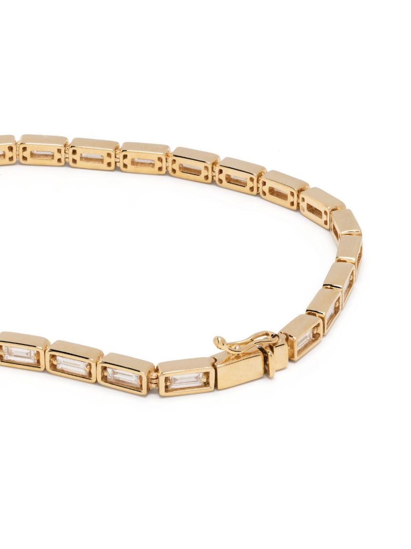 18k Yellow Gold Inlay Diamond Bracelet