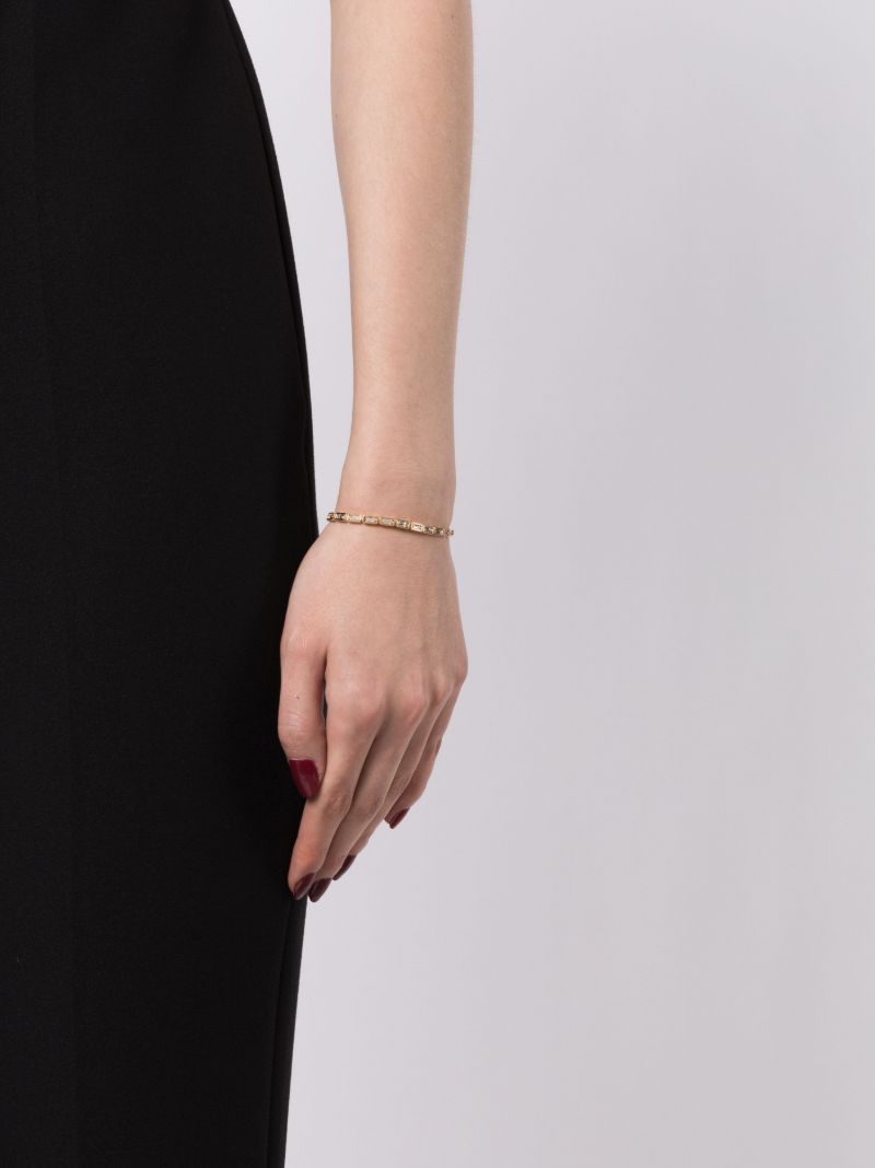 18k Yellow Gold Inlay Diamond Bracelet