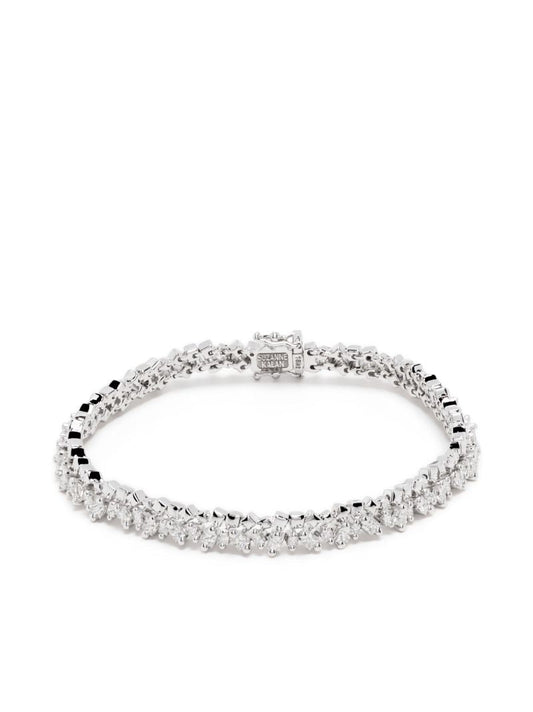 18kt White Gold Princess Diamond Tennis Bracelet