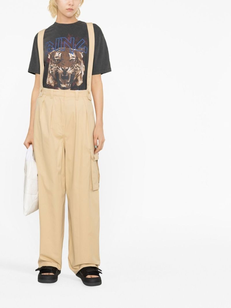 Neutral Braces Cargo Trousers