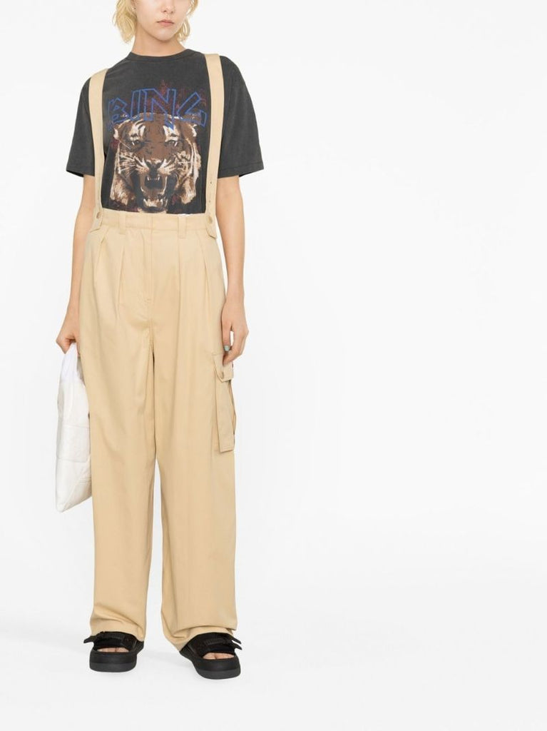 Neutral Braces Cargo Trousers