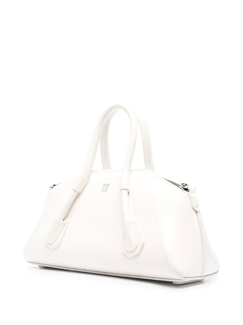 White Mini Antigona Stretch Tote Bag