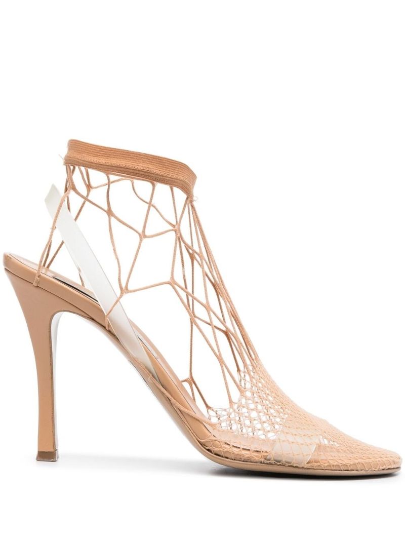 Neutral 100 Fishnet Sandals