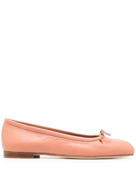 Orange Veralli Leather Ballet Pumps
