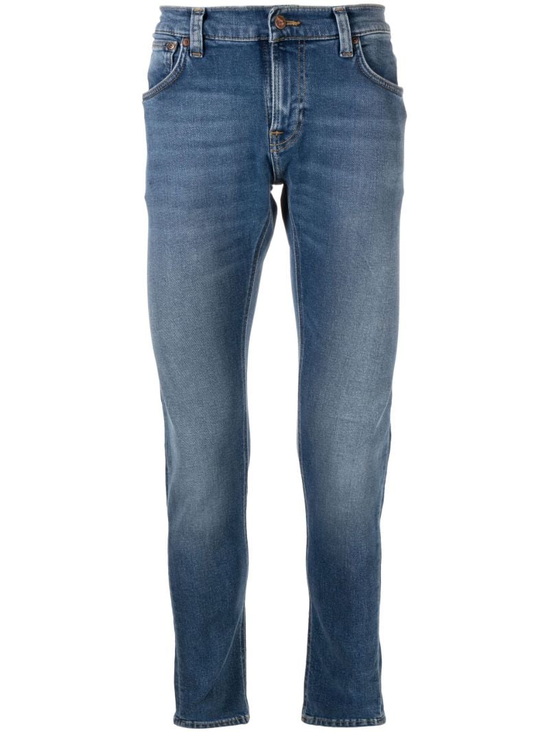 Blue Tight Terry Skinny Jeans