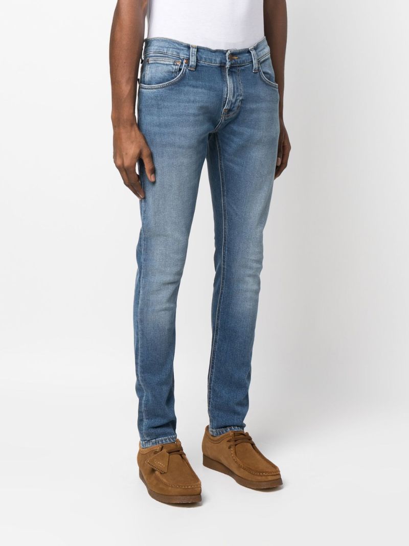 Blue Tight Terry Skinny Jeans