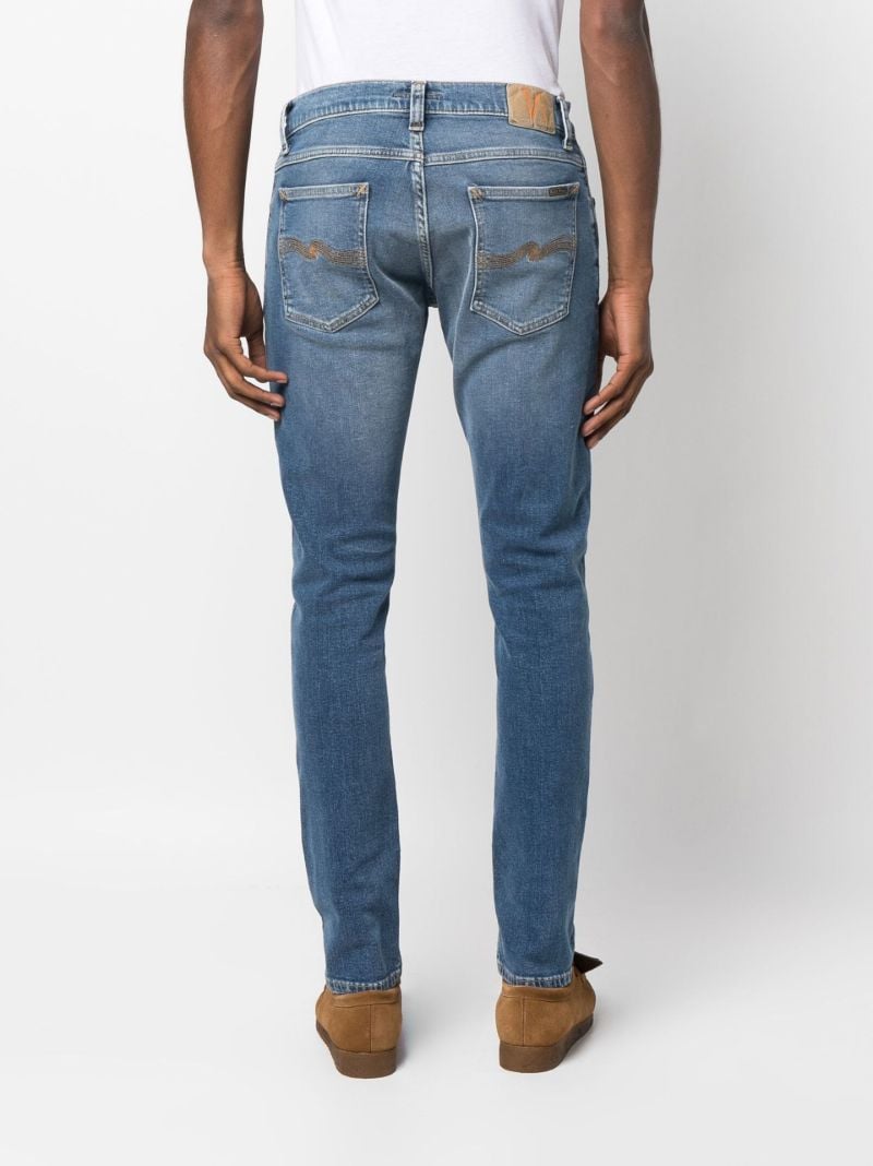 Blue Tight Terry Skinny Jeans