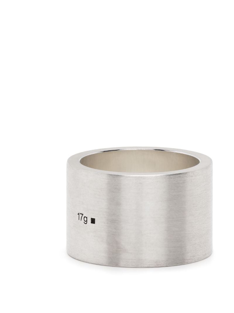 Sterling Silver La 17g Brushed Ribbon Ring