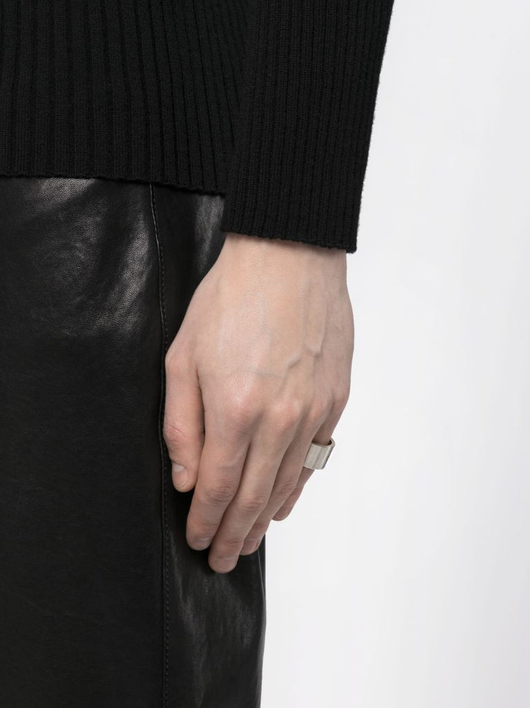 Sterling Silver La 17g Brushed Ribbon Ring