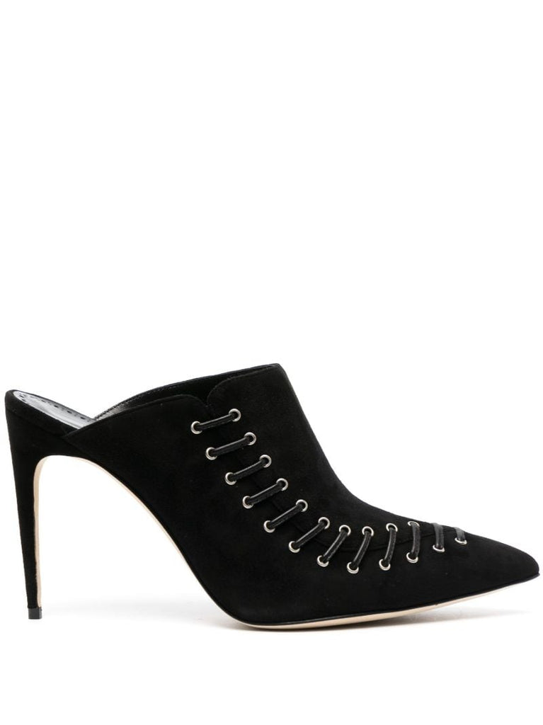 Black Dobre 105 Suede Mules