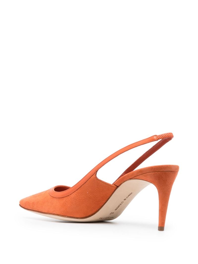 Orange Alassa 70 Suede Slingback Pumps
