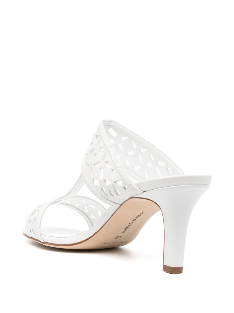 White Sophocles 70 Leather Sandals