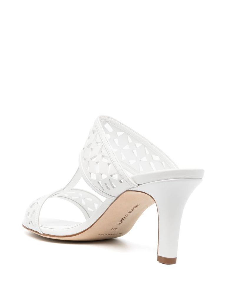 White Sophocles 70 Leather Sandals