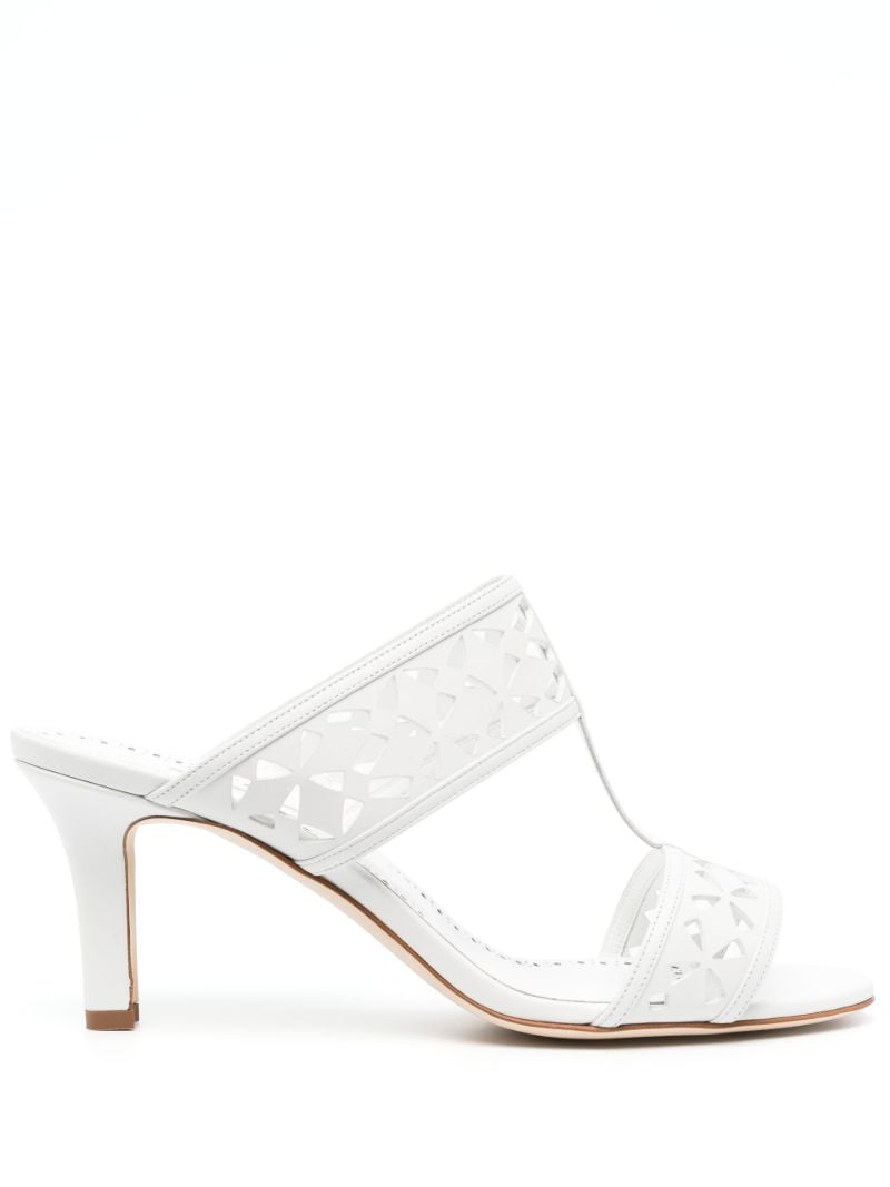 White Sophocles 70 Leather Sandals