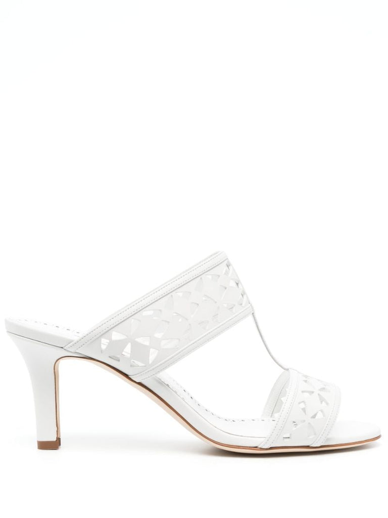 White Sophocles 70 Leather Sandals