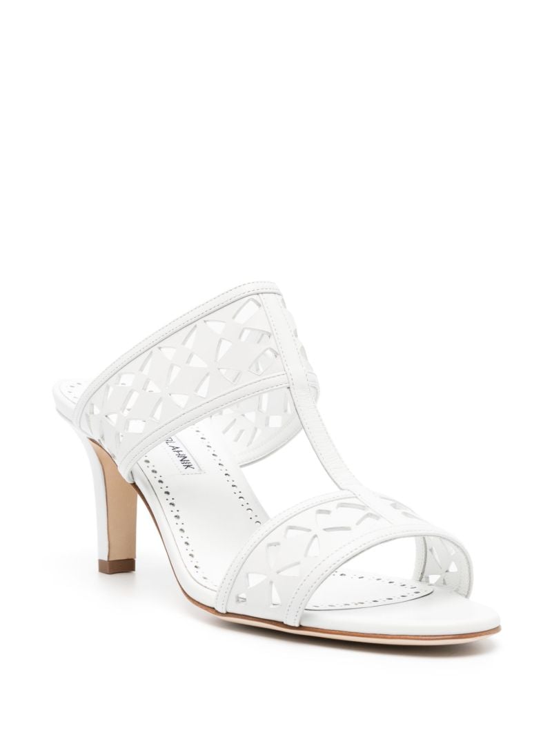 White Sophocles 70 Leather Sandals